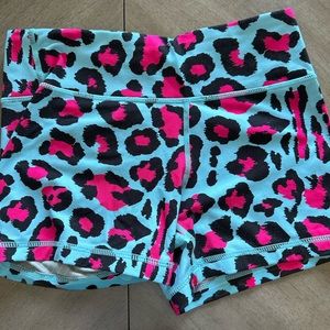 Spandex athletic shorts